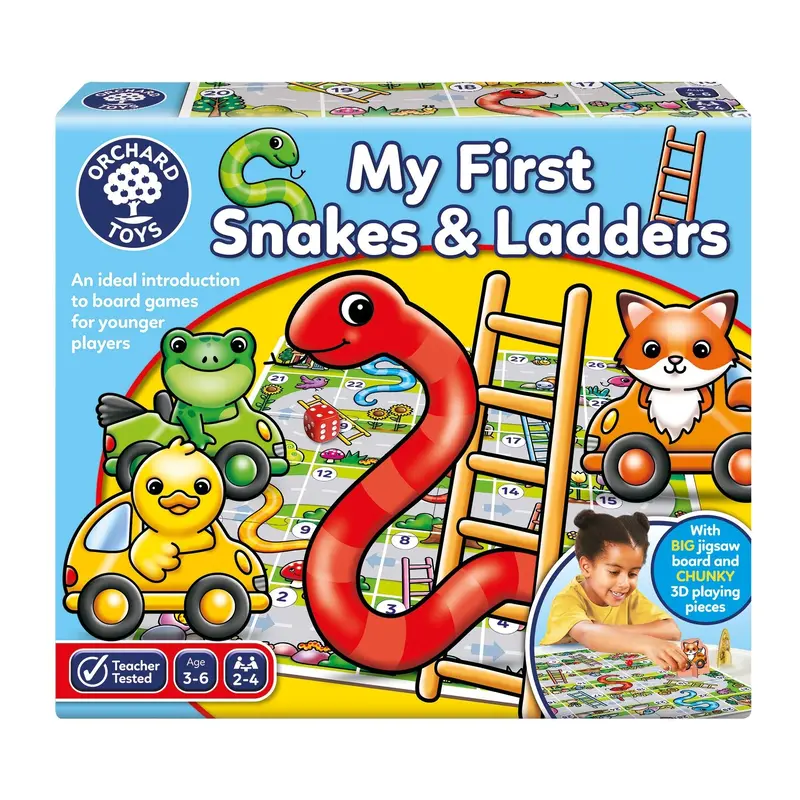My First Snakes and Ladders Game - 3-6yrs